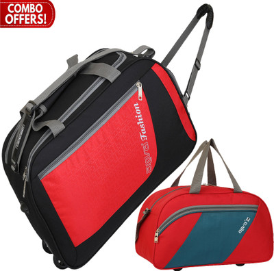 Blue Star Luggage travel (Expandable) 1131 Wheel Duffle Bag + 1150 Hand Duffle Bag Combo of 2 High-Quality Duffel With Wheels (Strolley) Blue Star Luggage travel (Expandable) 1131 Wheel Duffle Bag + 1150 Hand Duffle Bag Combo of 2 High-Quality Duffel With Wheels (Strolley)