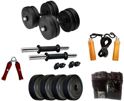 STARX Gym 10KG Dumbbell Set With Accessories Home Gym Combo Adjustable Dumbbell(10 kg)
