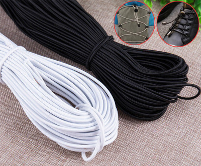 Ghelonadi Elastic Thread and Cord Black, White Elastic(20 m)