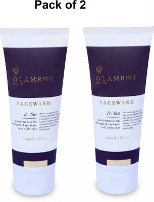 glamroot D-tan facewash enriched with Vitamin C Pack of 2 Face Wash(200 ml)