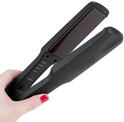 Firststep ™ KM-329 Professional Hair Straightener LED Indicator With Temperature Control Setting And Ceramic Plate Straightener, 1.5 Mtr Cord Hair Straightener(Black 329)
