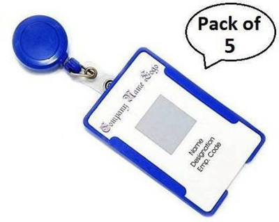 Dey 's stationery store Plastic ID Badge Holder(Pack of 5)