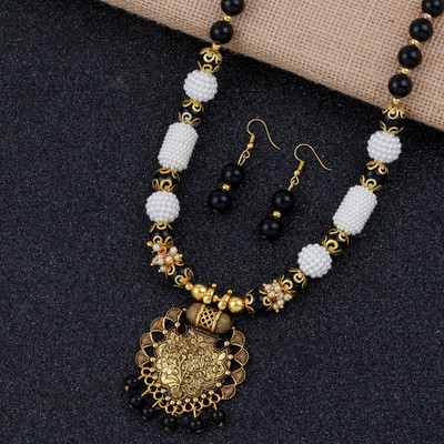 SILVER SHINE Alloy Black Jewellery Set(Pack of 1)