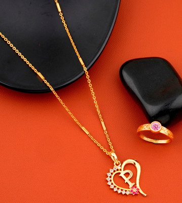 Bright STYLE Metal, Alloy Gold-plated Gold Jewellery Set(Pack of 1)