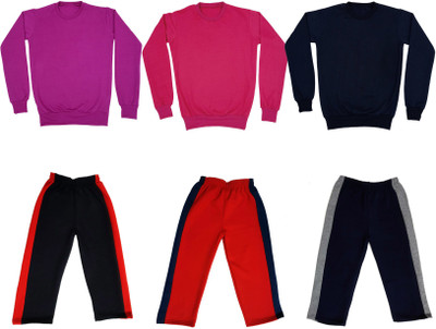 Indistar Boys & Girls Casual Sweatshirt Pyjama(Multicolor)