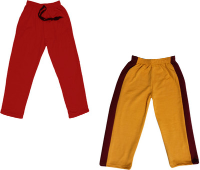 Indistar Track Pant For Boys & Girls(Yellow, Pack of 2)