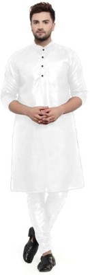 GOLORY Men Solid Straight Kurta(White)