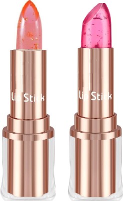 GFSU smudge free water proof gel lipstick for women(pink, 7.2 g)