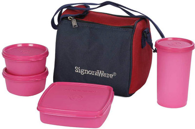 Signoraware Best Lunch Box with Bag 4 Containers Lunch Box(1120 ml)