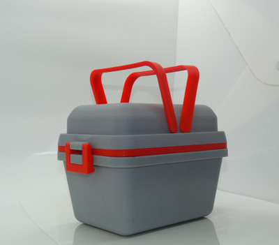 UNICEPT Lunch Box Set 2 Compartment Tiffin with Handle & Push Lock Plastic Tiffin Box 2 Containers Lunch Box(1000 ml, Thermoware)