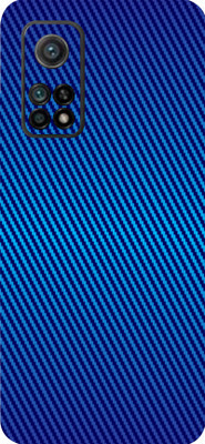 LAMHA Mi 10T 5G Mobile Skin(Ultra Super Blue Carbon Fiber With High Matte Finish.)