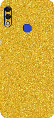 LAMHA Infinix Hot 7 Mobile Skin(Ultra Super Golden Glitter With High Matte Finish.)