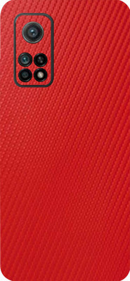 LAMHA Mi 10T 5G Mobile Skin(Ultra Super Red Carbon Fiber With High Matte Finish.)