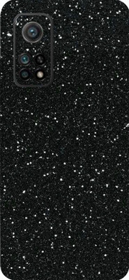 LAMHA Mi 10T 5G Mobile Skin(Ultra Super Black GiltterWith High Matte Finish.)