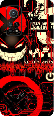 LAMHA Mi 10T 5G, Mi 10T Mobile Skin(Ultra Super Red Graffiti With High Matte Finish.)