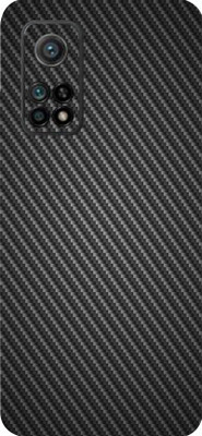 LAMHA Mi 10T 5G Mobile Skin(Ultra Super Black Carbon Fiber With High Matte Finish.)