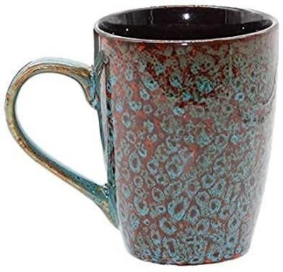 QuicktoDeal Handcrafted Coral 3D Dot Stoneware/Ceramic Coffees - (Set of 1) Ceramic Coffee Mug(320 ml)