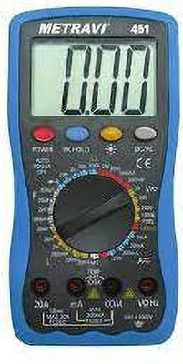 Metravi 451 Digital Multimeter(Black, Blue 2000 Counts)