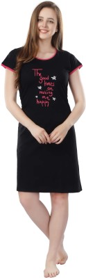 lovenote Women Nightshirts(Black)