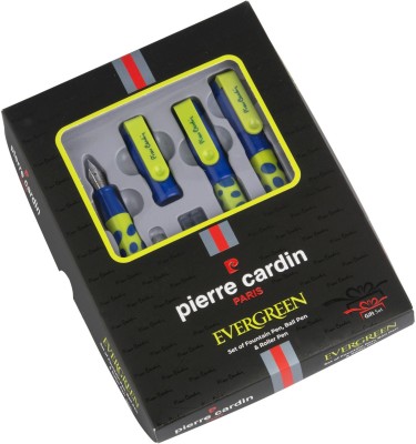 PIERRE CARDIN Evergreen Attractive Look | Set Of Ball Pen, Roller Pen & Fountain Pen Gift Set(Pack of 6, Blue)
