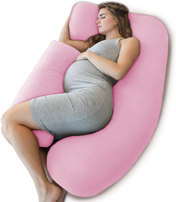 OneNonly Microfibre Solid Pregnancy Pillow Pack of 1(Rose Pink)