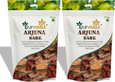 iyurvadik Organic Arjuna Bark -400 Gm - Terminalia Arjuna For BP (Heart Care Wild Herb) Seed(400 per packet)