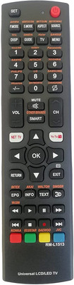 BhalTech RM-L1513 Universal Work for All Most Types of Televisions LED LCD  Smart Plasma Remote Controller(Black)