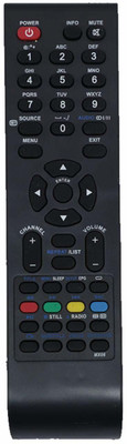 HDF Remote Control Compatible For  LCD/LED TV. MX06 Micromax Reconnect Remote Controller(Black)