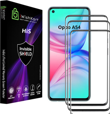iWishKart Edge To Edge Screen Guard for Oppo A54(Pack of 3)
