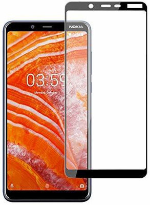 VISHZONE Edge To Edge Tempered Glass for Nokia 3.1 Plus(Pack of 1)