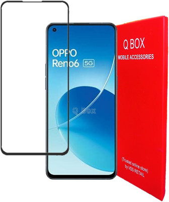 Q Box Edge To Edge Tempered Glass for Oppo Reno 6(Pack of 1)