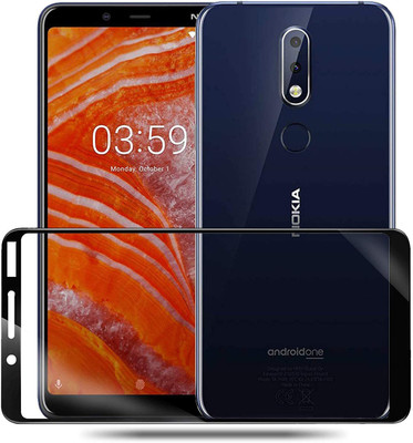 VISHZONE Edge To Edge Tempered Glass for Nokia 3.1 Plus(Pack of 1)