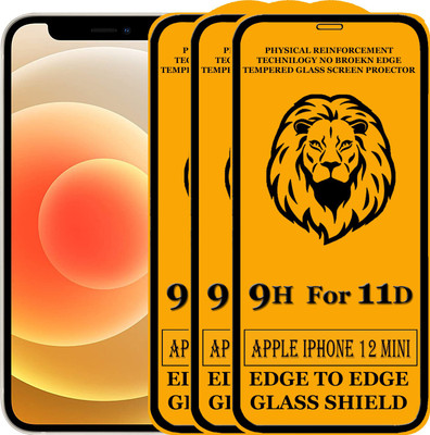 SUNSHINE Edge To Edge Tempered Glass for IPHONE 12 MINI(Pack of 3)