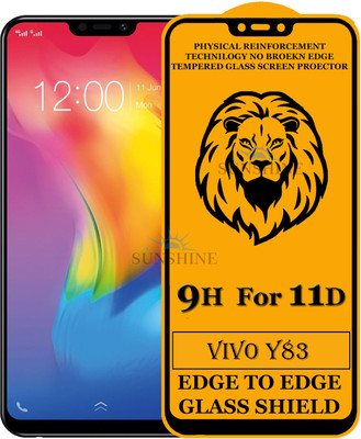 SUNSHINE Tempered Glass Guard for Edge to Edge Tempered Glass For - VIVO Y83(Pack of 1)