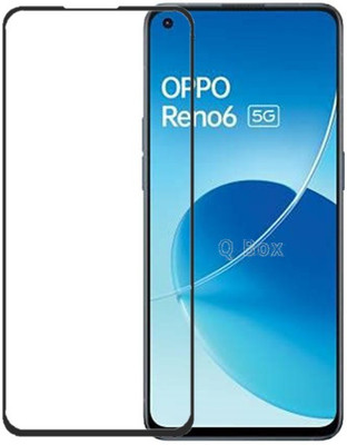 Q Box Edge To Edge Tempered Glass for Oppo Reno 6(Pack of 1)