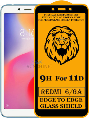 SUNSHINE Edge To Edge Tempered Glass for Mi Redmi 6(Pack of 1)