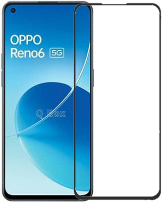 Q Box Edge To Edge Tempered Glass for Oppo Reno 6(Pack of 1)