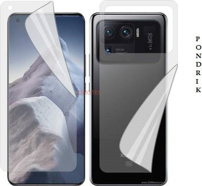 PONDRIK Front and Back Screen Guard for Mi 11 Ultra(Pack of 2)