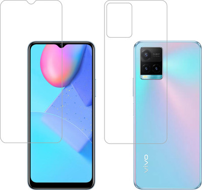 Vatsin Front and Back Tempered Glass for Vivo Y33s(Pack of 2)