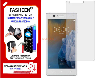 Fasheen Tempered Glass Guard for NOKIA NOKIA 3 (Flexible Shatterproof)(Pack of 1)