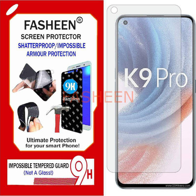 Fasheen Tempered Glass Guard for OPPO K9 PRO (Flexible Shatterproof)(Pack of 1)