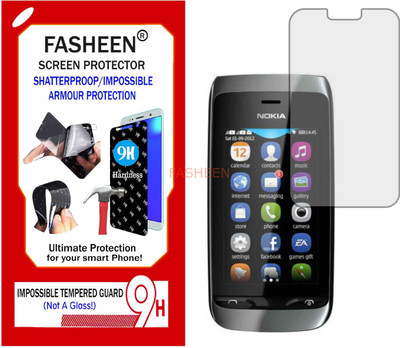 Fasheen Tempered Glass Guard for NOKIA ASHA 308 (Flexible Shatterproof)(Pack of 1)