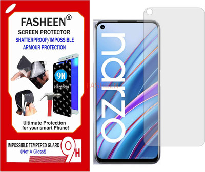 Fasheen Tempered Glass Guard for REALME NARZO 30 RMX 2156 (Flexible Shatterproof)(Pack of 1)