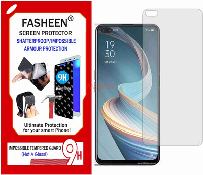 Fasheen Tempered Glass Guard for OPPO RENO4 Z 5G (Flexible Shatterproof)(Pack of 1)