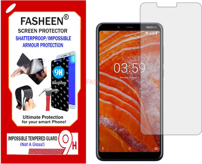 Fasheen Tempered Glass Guard for NOKIA TA-1118 (NOKIA 3.1 PLUS) (Flexible Shatterproof)(Pack of 1)