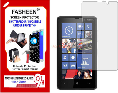 Fasheen Tempered Glass Guard for NOKIA LUMIA 820 (Flexible Shatterproof)(Pack of 1)