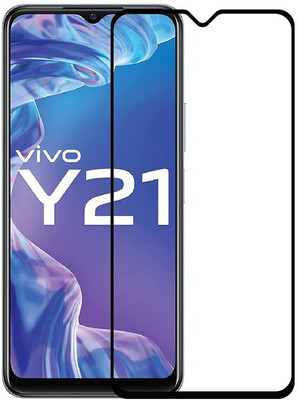 MOBICUBE Tempered Glass Guard for Vivo Y21(Pack of 1)