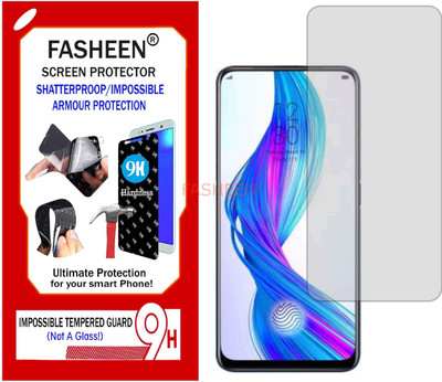 Fasheen Tempered Glass Guard for REALME X (RMX-1901) (Flexible Shatterproof)(Pack of 1)