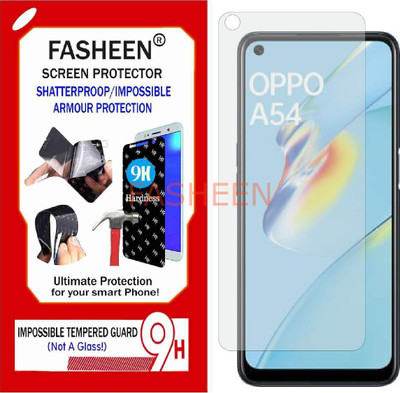 Fasheen Tempered Glass Guard for OPPO A54 (Flexible Shatterproof)(Pack of 1)