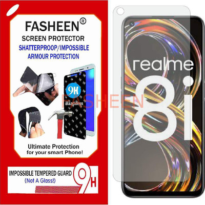 Fasheen Tempered Glass Guard for REALME 8 i (Flexible Shatterproof)(Pack of 1)